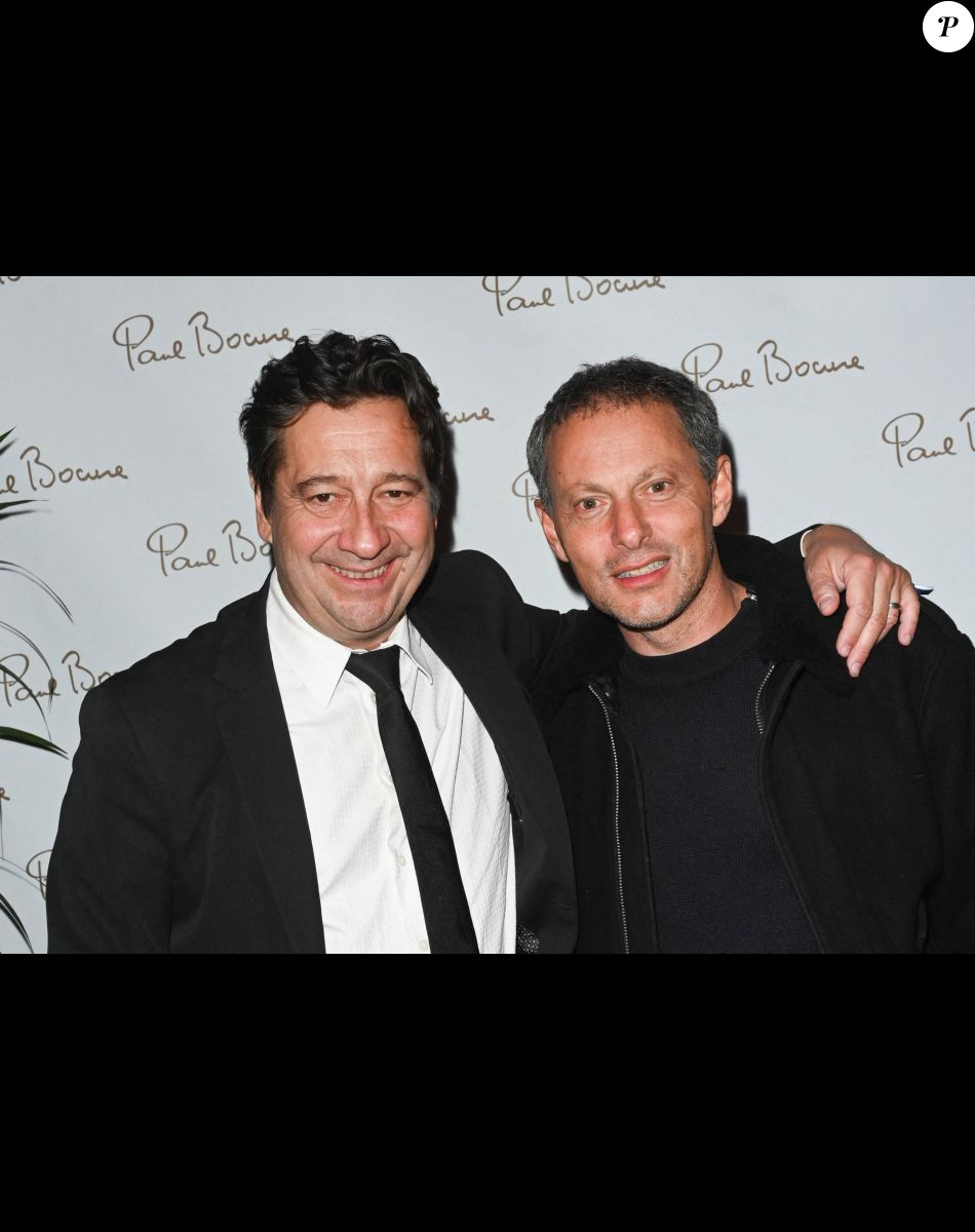 Exclusif - Laurent Gerra et Marc-Olivier Fogiel - La Brasserie du Louvre Bocuse à l'occasion de la rentrée, a convié de nombreux invités à venir découvrir ou redécouvrir son magnifique cadre en plein centre de Paris le 22 septembre 2022. 3 ans après son inauguration, J. Bocuse a accueilli et chouchouté ses invités grâce aux mets typiquement lyonnais concoctés par ses Chefs Exécutifs Meilleurs Ouvriers de France. © Coadic Guirec/Bestimage