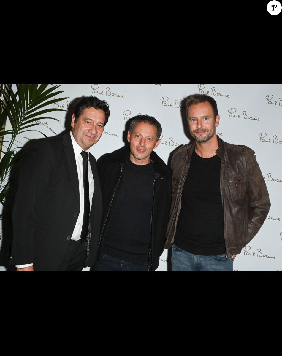 Exclusif - Laurent Gerra, Marc-Olivier Fogiel et son mari François Roelants - La Brasserie du Louvre Bocuse à l'occasion de la rentrée, a convié de nombreux invités à venir découvrir ou redécouvrir son magnifique cadre en plein centre de Paris le 22 septembre 2022. 3 ans après son inauguration, J. Bocuse a accueilli et chouchouté ses invités grâce aux mets typiquement lyonnais concoctés par ses Chefs Exécutifs Meilleurs Ouvriers de France. © Coadic Guirec/Bestimage