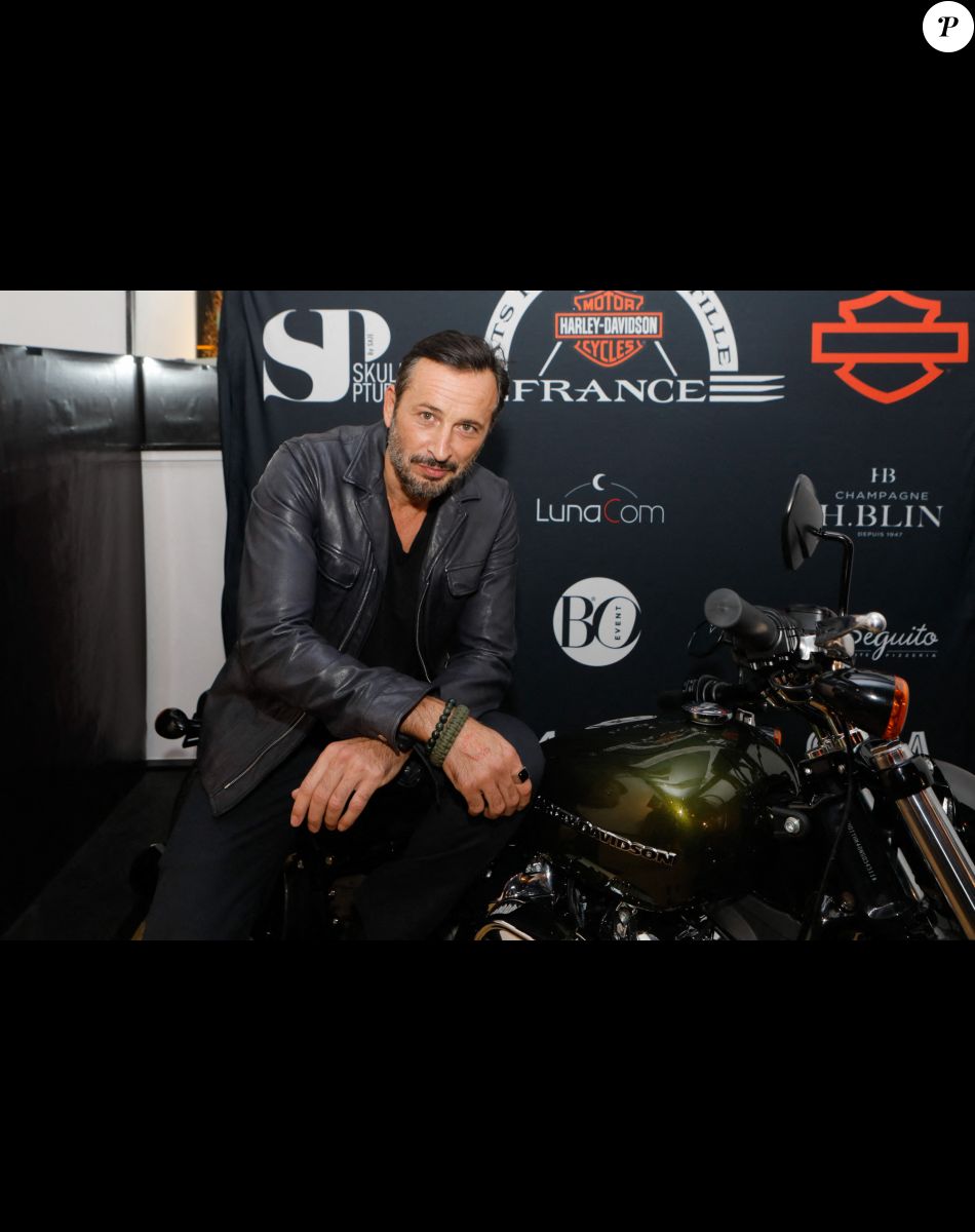 Mickaël Cohen - Soirée de présentation des nouveautés de la marque Harley Davidson au showroom Beaumarchais à Paris, France, le 22 septembre 2022. © Christophe Clovis/Bestimage