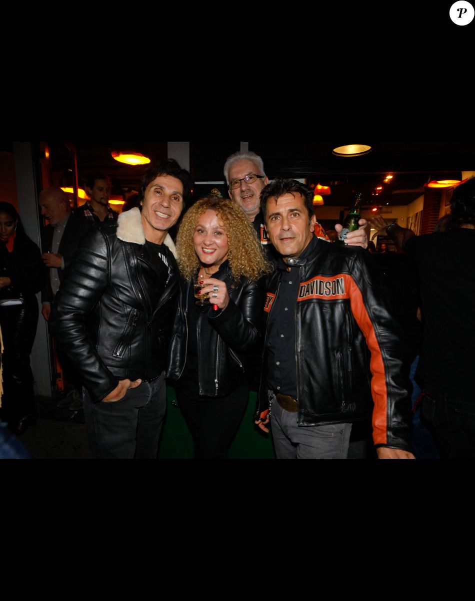 Jean-Luc Lahaye, Bébert, Les Forbans (Albert Kassabi) et guest - Soirée de présentation des nouveautés de la marque Harley Davidson au showroom Beaumarchais à Paris, France, le 22 septembre 2022. © Christophe Clovis/Bestimage