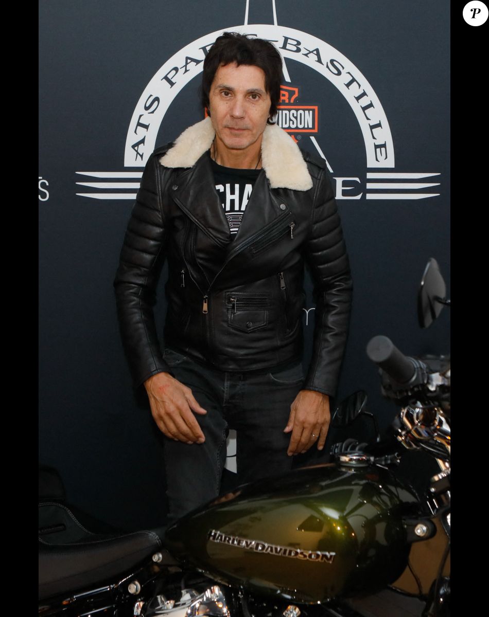 Jean-Luc Lahaye - Soirée de présentation des nouveautés de la marque Harley Davidson au showroom Beaumarchais à Paris, France. © Christophe Clovis/Bestimage