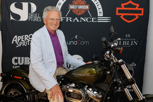 Nelson Montfort - Soirée de présentation des nouveautés de la marque Harley Davidson au showroom Beaumarchais à Paris, France, le 22 septembre 2022. © Christophe Clovis/Bestimage