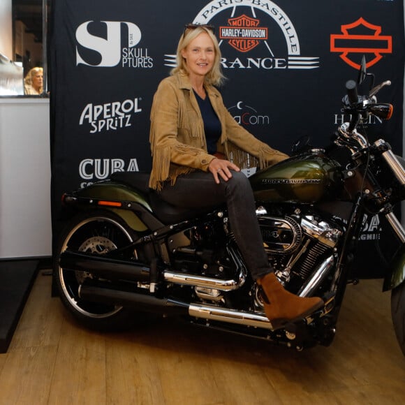 Alexandra Vandernoot - Soirée de présentation des nouveautés de la marque Harley Davidson au showroom Beaumarchais à Paris, France, le 22 septembre 2022. © Christophe Clovis/Bestimage