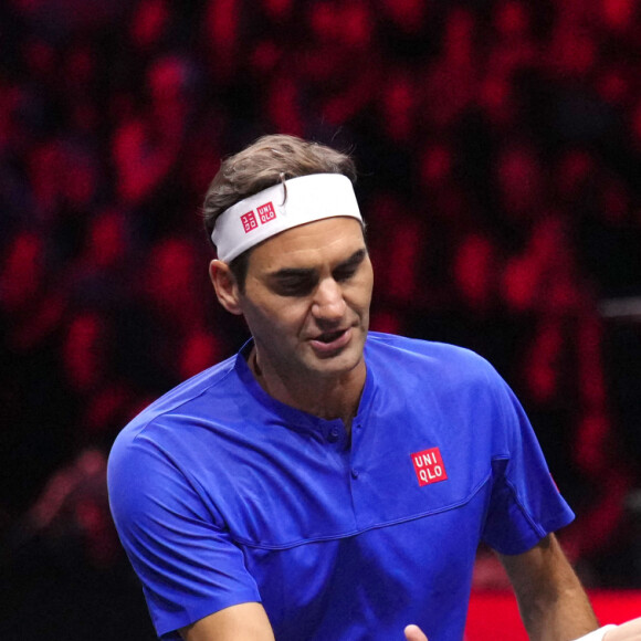 Roger Federer et Rafael Nadal à la Laver Cup, à Londres, le 23 septembre 2022 Photo by John Walton/PA Wire/ABACAPRESS.COM