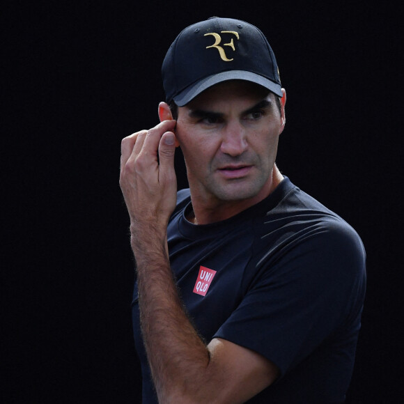 Roger Federer (Sui) lors de la Laver Cup à O2 Arena à Londres, Royaume Uni, le 23 septembre 2022. Roger Federer disputera son dernier match de tennis en double avec R.Nadal avec la team Europe. © Antoine Couvercelle/Panoramic/Bestimage 