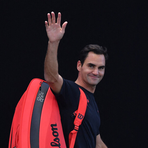 Roger Federer (Sui) lors de la Laver Cup à O2 Arena à Londres, Royaume Uni, le 23 septembre 2022. Roger Federer disputera son dernier match de tennis en double avec R.Nadal avec la team Europe. © Antoine Couvercelle/Panoramic/Bestimage 