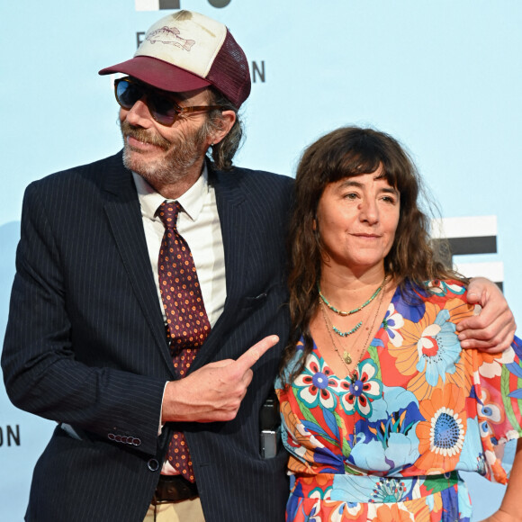 Philippe Rebbot, Romane Bohringer - Projection des trois premiers épisodes de la fiction "L'amour flou" lors du Festival de la Fiction de La Rochelle. Le 15 septembre 2021