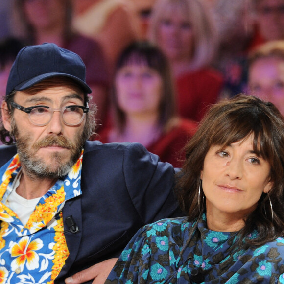 Exclusif - Philippe Rebbot et Romane Bohringer - Enregistrement de l'émission "Vivement Dimanche" au Studio Gabriel à Paris, qui sera diffusée le 23 septembre sur France 2. Le 17 septembre 2018 © Guillaume Gaffiot / Bestimage