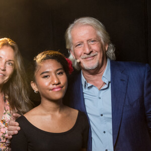 Exclusif - Patrick Sebastien, Nathalie Boutot la femme de Patrick Sébastien, Lily Sebastien (fille adoptive de Patrick Sebastien) - Backstage de l'enregistrement de l'émission "La Chanson secrète 6" à la Scène musicale à Paris, qui sera diffusée le 12 décembre sur TF1. © Gaffiot-Moreau / Bestimage