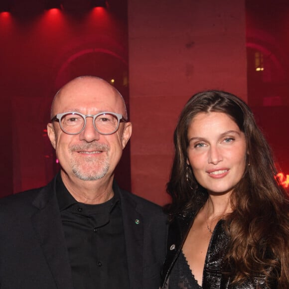 Sandro Veronesi, Laetitia Casta - Soirée Calzedonia "Calzedomania" au Palais Brongniart à Paris, pendant la Fashion Week femme printemps/été 2023. Le 26 septembre 2022. © Rachid Bellak / Bestimage