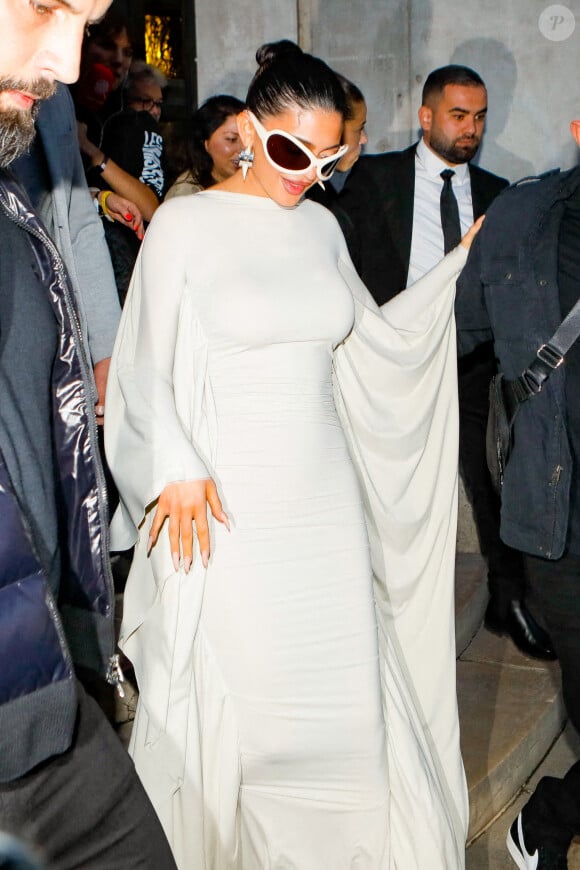 Kylie Jenner - Sorties du défilé Acne Studios Collection Femme Prêt-à-porter Printemps/Eté 2023 lors de la Fashion Week de Paris, France, le 28 septembre 2022. © Veeren-Clovis/Bestimage 