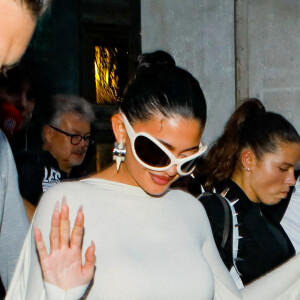 Kylie Jenner - Sorties du défilé Acne Studios Collection Femme Prêt-à-porter Printemps/Eté 2023 lors de la Fashion Week de Paris, France, le 28 septembre 2022. © Veeren-Clovis/Bestimage 