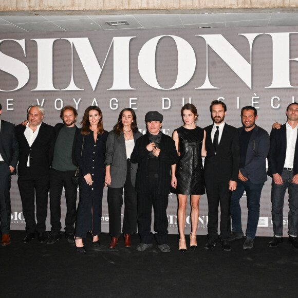 Mathieu Spinosi, Elsa Zylberstein, Elodie Bouchez, Olivier Dahan et Rebecca Marder, Antoine Gouy - Avant-première du film "Simone, Le Voyage Du Siecle" à l'Unesco à Paris le 28 septembre 2022. © Coadic Guirec/bestimage