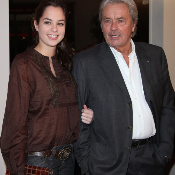 Alain Delon et sa fille Anouchka Delon en 2013 À Paris