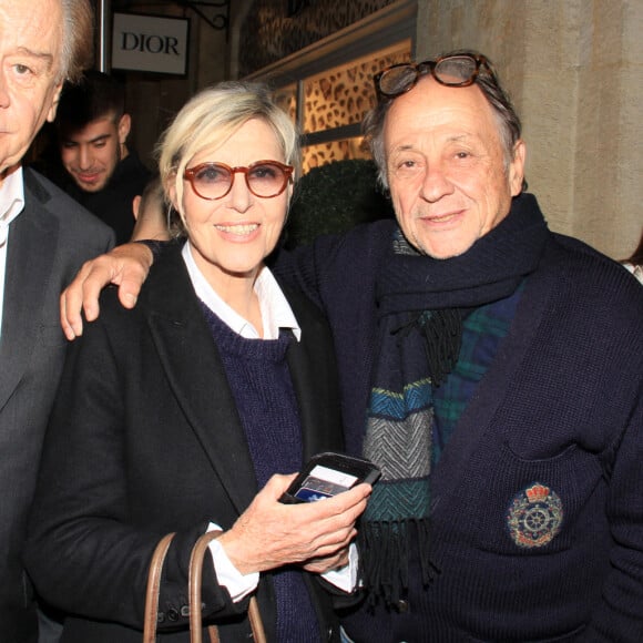 Exclusif - Daniel Lauclair, Chantal Ladesou et son mari Michel Ansault - Soirée cocktail à la boutique Dior Paris Royale à l'occasion de la fashion week de Paris le 29 septembre 2022. © Philippe Baldini/Bestimage