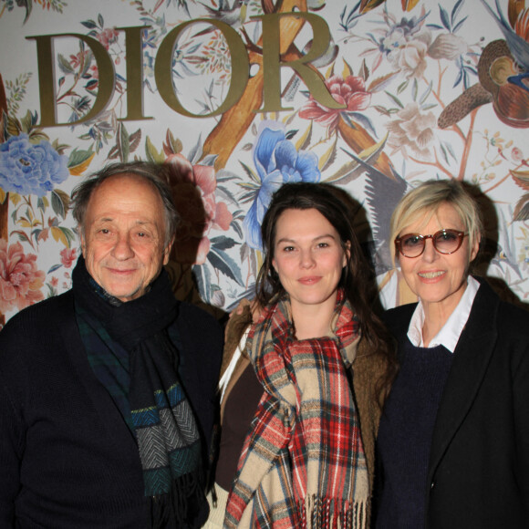 Exclusif - Chantal Ladesou son mari Michel Ansault et sa fille Clémence - Soirée cocktail à la boutique Dior Paris Royale à l'occasion de la fashion week de Paris le 29 septembre 2022. © Philippe Baldini/Bestimage