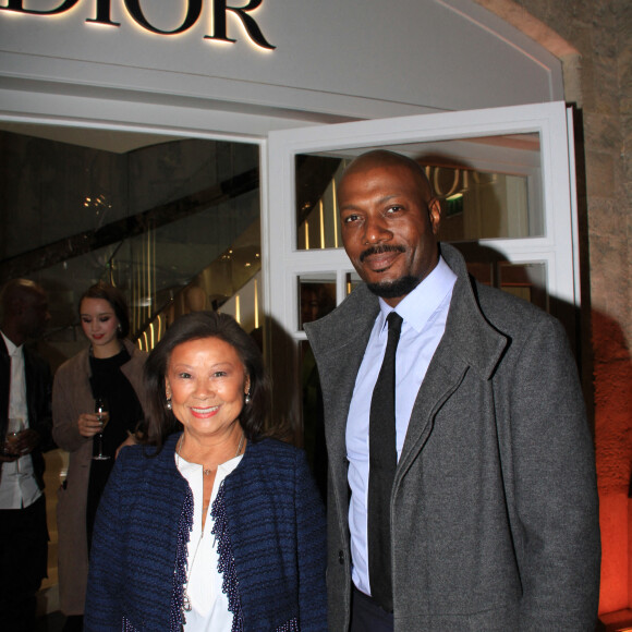 Exclusif - Jeanne d'Hauteserre, Harry Roselmack - Soirée cocktail à la boutique Dior Paris Royale à l'occasion de la fashion week de Paris le 29 septembre 2022. © Philippe Baldini/Bestimage