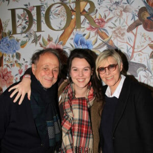 Exclusif - Chantal Ladesou son mari Michel Ansault et sa fille Clémence - Soirée cocktail à la boutique Dior Paris Royale à l'occasion de la fashion week de Paris le 29 septembre 2022. © Philippe Baldini/Bestimage