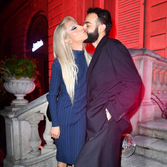 Billal Hassani et son compagnon Cassem Jebrouni - Arrivées à la soirée "Scandal" par Jean-Paul Gaultier lors de la Fashion Week de Paris (PFW), France, le 29 septembre 2022. © Veeren-Clovis/Bestimage 