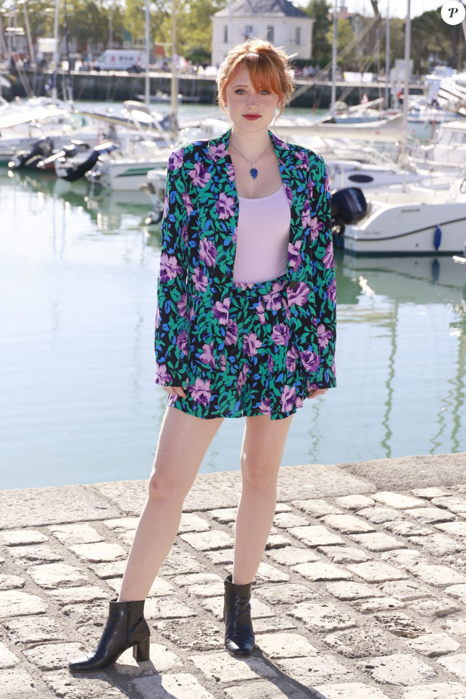 Ici Tout Commence Claire Morte Claire Romain(Ici tout commence) au Festival de fiction TV de La Rochelle  samedi 17 septembre 2022. © Christophe Aubert via Bestimage - Purepeople