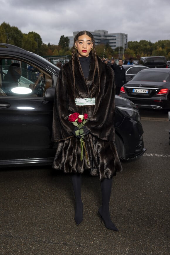 Reign Judge - Arrivées au défilé Balenciaga, Collection Femme Prêt-à-porter Printemps/Eté 2023, lors de la Fashion Week de Paris. Le 2 octobre 2022. @ Da Silva-Perusseau/Bestimage