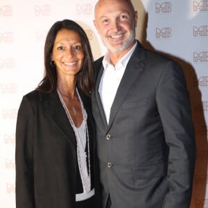 Semi-Exclusif - Frank Leboeuf et sa femme ChrisLaure - Inauguration de la Brasserie " Madame Brasserie " au 1er étage de La Tour Eiffel à Paris. Le 22 Septembre 2022. © Bertrand Rindoff Petroff-Giancarlo Gorassini / Bestimage