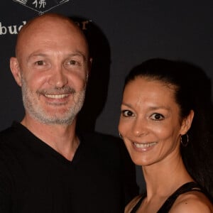 Semi-Exclusif - Franck Leboeuf et sa femme Chrislaure Nollet - A l'occasion des 20 ans de la victoire de l'équipe de France, les Bleus se sont rendus à un dîner organisé au Buddha Bar avec tous les joueurs et leur famille. © Rachid Bellak/Bestimage