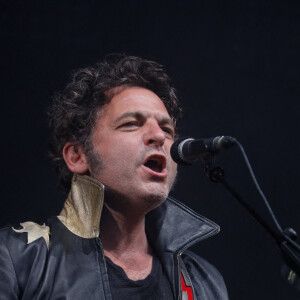 Le chanteur M (Matthieu Chedid) lors de l'Edition Spéciale pour les soignants du festival Solidays 2021 à l'hippodrome ParisLongchamp, le 4 juillet 2021. © Christophe Clovis/Bestimage 