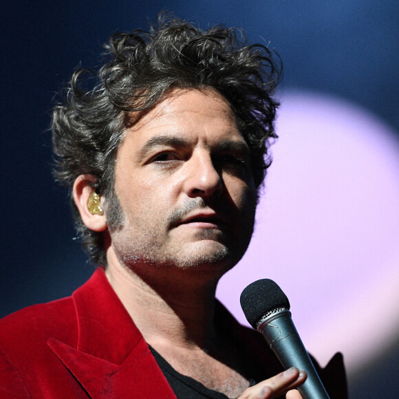 M (Matthieu Chedid) - Le chanteur M et la chanteuse Nach lors du premier concert avec du public dans les studios de Radio France avec son orchestre philharmonique. Ce concert sera retransmis le 23 juin sur la chaîne Culture Box du groupe France TV. Le 1er juin 2021 © Veeren / Bestimage 