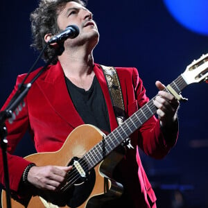 M (Matthieu Chedid) - Le chanteur M et la chanteuse Nach lors du premier concert avec du public dans les studios de Radio France avec son orchestre philharmonique. Ce concert sera retransmis le 23 juin sur la chaîne Culture Box du groupe France TV. Le 1er juin 2021 © Veeren / Bestimage 