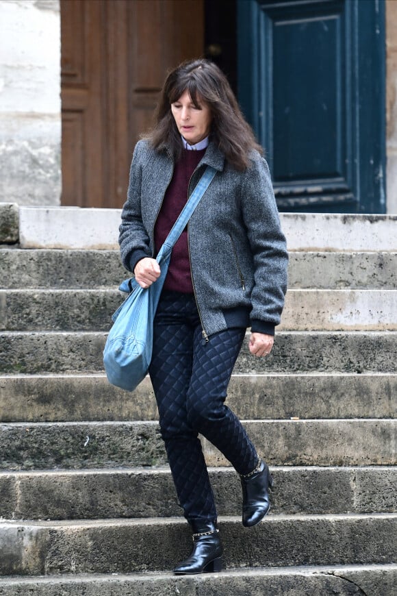 Exclusif - Virginie Viard (directrice artistique de la maison de haute couture Chanel) - Hommage à la chanteuse Dani en l'église Saint-Roch à Paris le 1er octobre 2022.