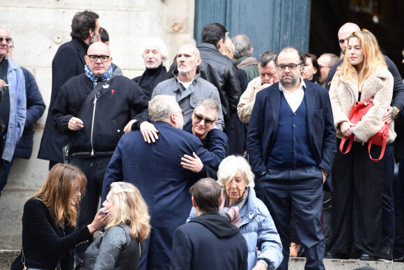 Exclusif - Dominique Segall, Etienne Daho, David Vatinet - Hommage à la chanteuse Dani en l'église Saint-Roch à Paris le 1er octobre 2022.