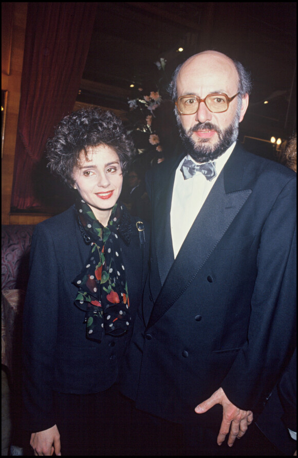 Bertrand Blier et Anouk Grinberg lors des César en 1992