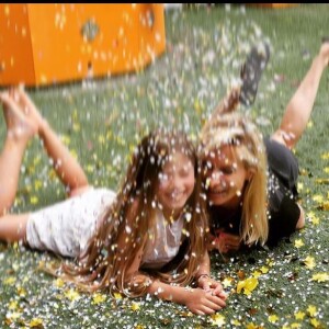 Rebecca Hampton avec sa fille Elea