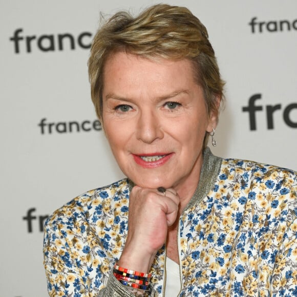 Elise Lucet au photocall pour la conférence de presse de rentrée de France TV à la Grande Halle de la Villette à Paris, France. © Coadic Guirec/Bestimage 