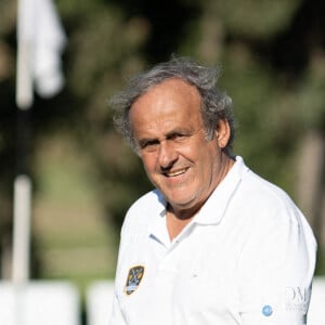 Michel Platini - Les légendes du football et du rugby participent au tournoi "Manville Legends Cup" (6 - 7 octobre 2022) sur le Golf du Domaine de Manville aux Baux-de-Provence. Le 6 octobre 2022. © Stéphanie Gouiran / Panoramic / Bestimage