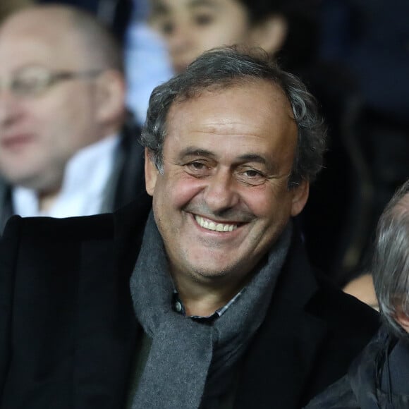 Michel Platini - Les célébrités assistent au match de football PSG contre Le FC Nantes au Parc des Princes à Paris le 22 décembre 2018. © Cyril Moreau/Bestimage