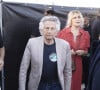 Roman Polanski et sa femme Emmanuelle Seigner - Les Rolling Stones en concert à l'hippodrome de Longchamp, dans le cadre de leur tournée anniversaire "Sixty", qui marque leurs 60 ans de carrière (1962-2022). Paris, le 23 juillet 2022. © Jack Tribeca / Bestimage.