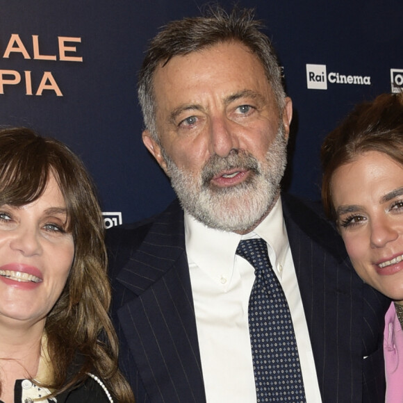 Emmanuelle Seigner, Luca Barbareschi, Morgane Polanski - Les célébrités assistent à la première de "J'accuse" à Rome, le 18 novembre 2019.