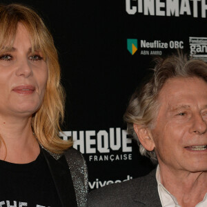 Roman Polanski et sa femme Emmanuelle Seigner - Avant-première du film "D'après une histoire vraie" de R. Polanski à la Cinémathèque Française à Paris, le 30 octobre 2017. © Veeren/CVS/Bestimage.