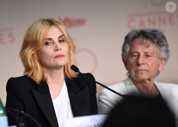 Emmanuelle Seigner et son mari Roman Polanski lors de la conférence de presse pour le film "D'après une histoire vraie" lors du 70ème Festival International du Film de Cannes. Le 27 mai 2017 © Borde-Jacovides-Moreau / Bestimage.