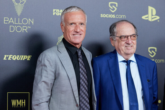 Didier Deschamps, Noël Le Graët - Photocall de la 66ème cérémonie du Ballon d'Or au Théâtre du Chatelet à Paris le 17 octobre 2022. © Cyril Moreau/Bestimage