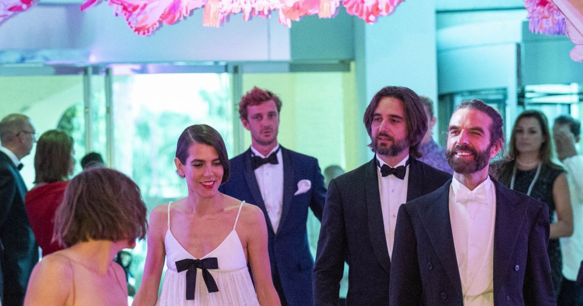 Charlotte Casiraghi et son mari Dimitri Rassam, John Nollet lors du Bal