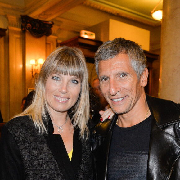 Nagui et sa femme Mélanie Page - Générale de la pièce de théâtre "Tout ce que vous voulez" au Théâtre Edouard VII à Paris le 19 septembre 2016. © Coadic Guirec/Bestimage