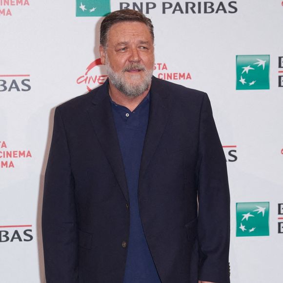 Russell Crowe au photocall de "Poker Face" lors du festival du film de Rome.
