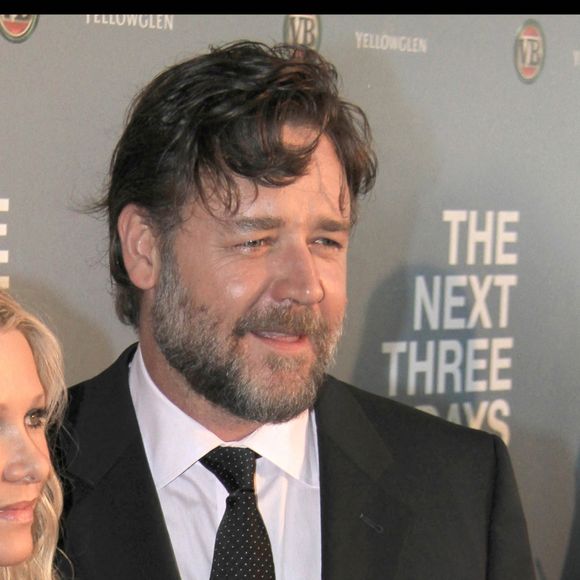 Russell Crowe et Danielle Spencer - Première du film "Next Three Days" à Sydney.