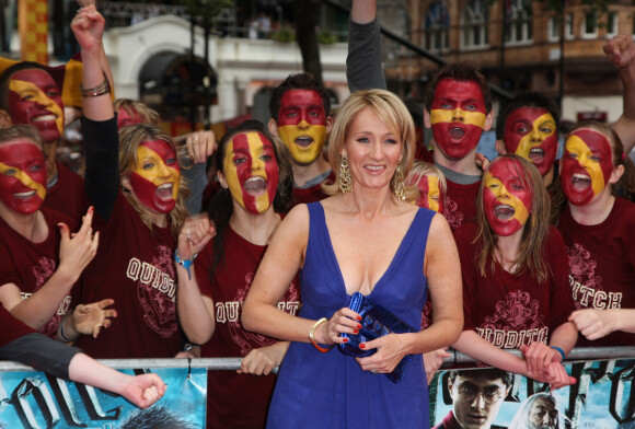 J. K. Rowling lors de la première à Londres de Harry Potter et le Prince de sang-mêlé