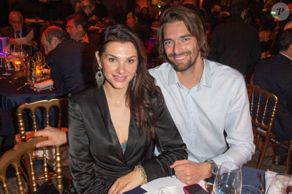 Exclusif - Le nageur Camille Lacourt et sa compagne Alice Detollenaere lors de la soirée de gala de l'Institut Rafaël, maison de l'après Cancer, au Pavillon Gabriel à Paris. © Erez Lichtfeld / Bestimage