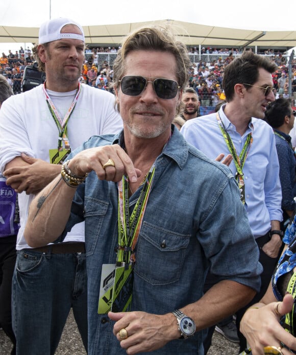 Brad Pitt lors du Grand Prix de Formule 1 (F1) des États-Unis à Austin. © Hoss McBain/Zuma Press/Bestimage