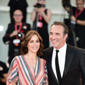 Jean Dujardin et sa femme Nathalie Péchalat - Red carpet pour le film "J'accuse!" lors du 76ème festival du film de venise, la Mostra le 30 Août 2019. 